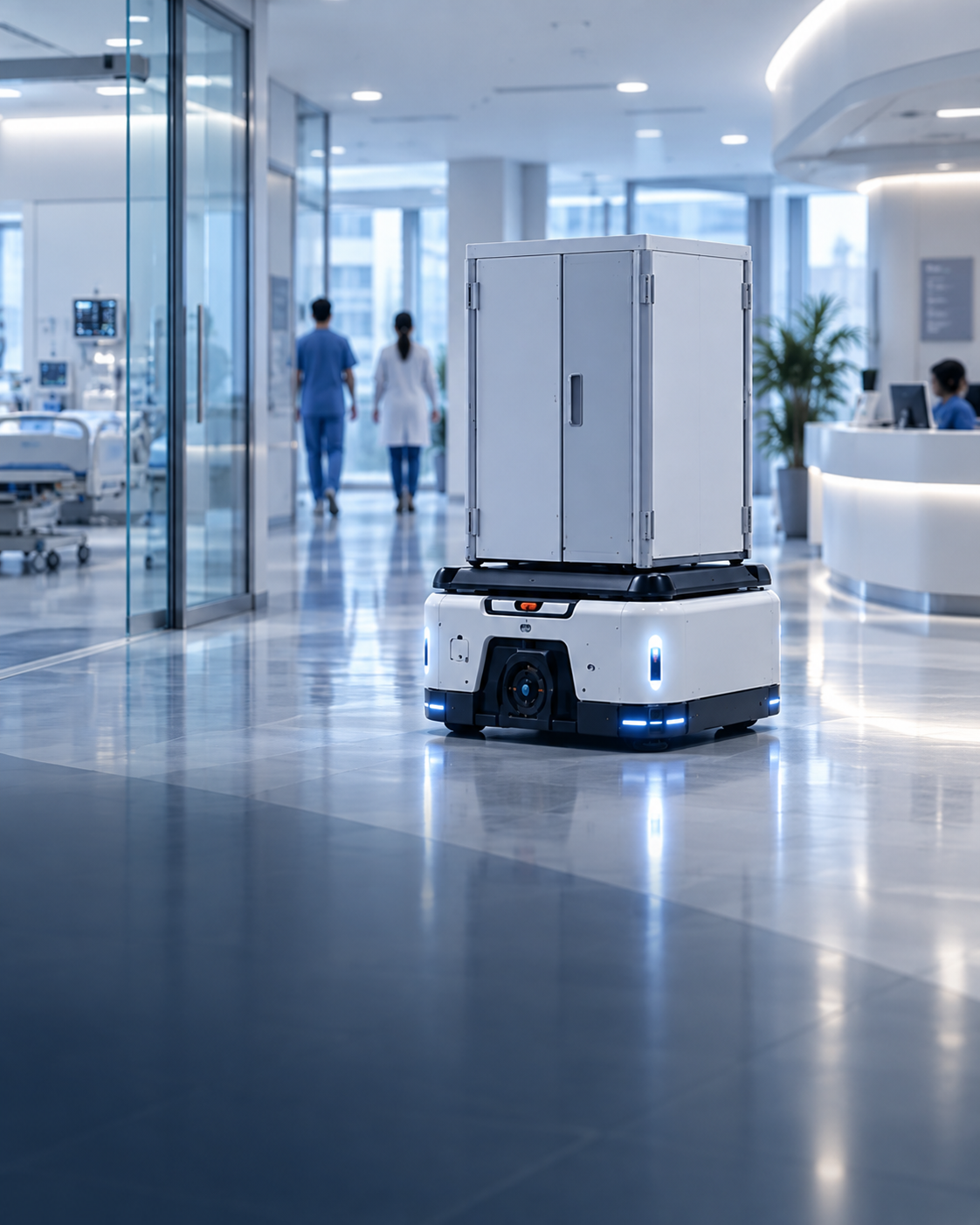 Service AMR operating in hospitals and research facilities
